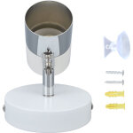 Support mural gu10 rotatif 350� avec r�glage vertical 90�, pour ampoules, montage m�tal, tension 85?265v. ...