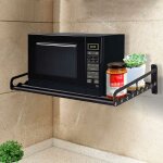Support mural pour micro - ondes en aluminium spatial pour micro - ondes, �tag�re pour cuisine, 50 x ...