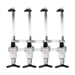 Support mural rotatif pour 4 bouteilles - rack distributeur d'alcools - accessoire bar