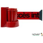 Enrouleur mural rouge avec sangle rouge accès interdit 3m x 50mm - 2053884 Enrouleur mural rouge avec sangle rouge accès interdit 3m x 50mm - 2053884