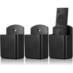 Support mural pour t�l�commandes lot de 3 noir ? auto - adh�sif sans per�age, organisateur stylo, rangement ...