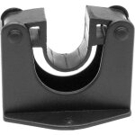 Support mural universel pour tuyau d'aspirateur 16 - 30 mm avec manche t�lescopique - noir ortviai