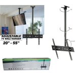 Support tv lcd plasma led 20  55 pouces fixation plafond 807a