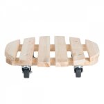 Esschert design - support à roulettes pour plantes lourdes Esschert design - support à roulettes pour plantes lourdes