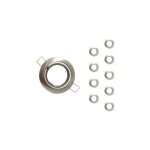 Silamp - support spot encastrable gu10 led orientable rond inox (pack de 10)
