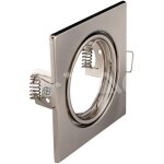 Support de spot encastr led carr v - tac gu10 couleur nickel satin (bote de 2 pices)