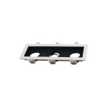 Silumen - support spot gu10 encastrable orientable triple projecteur