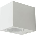 Support de spot mural led carr� v - tac gu10 (max. 35 w) blanc ip44