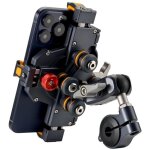 Support de t�l�phone en aluminium pour moto, mod�le m1 antivol compatible avec vtt, quads, v�los, ssv, ...