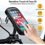 Support telephone moto �tanche , aperilrotation � 360� support smartphone pour jusqu'� 6. 7 inch