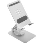 Support de t�l�phone portable pliable en aluminium, hauteur et angle r�glables, avec coussinet en silicone, ...
