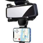Support de t�l�phone pour r�troviseur de voiture gps support universel pour t�l�phone de voiture r�glages ...