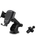 Support de t�l�phone de voiture, 4 - 7, 2 pouces, rotation � 360 degr�s, silicone, universel, noir