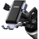 Support de t�l�phone de voiture � gravit� - grille ronde, gris