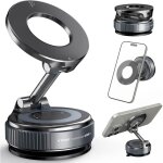 Support telephone voiture magnetique: 360� rotation support magsafe voiture - ventouse vide puissante ...