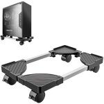 Support tour pc sous bureau: support d'unit� centrale mobile - pc support cpu r�glable de grande taille, ...