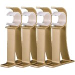 Supports de tringle � rideau en alliage d'aluminium � un trou montage au plafond de tringle � rideau ...