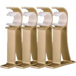 Supports de tringle  rideau en alliage d'aluminium  un trou montage au plafond de tringle  rideau ...