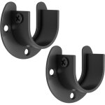 Support tringle rideaux support barre penderie en acier inoxydable, r�glable fixation attache tringle ...