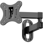 Support tv mural 14 � 27 pouces ecran pc, orientable et inclinable, jusqu'� 10 kg, support de moniteur ...