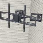 Unho - support tv mural angle mural pour crans led lcd plasma 32 - 65 pouces inclinable et orientable ...