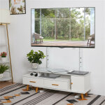 Unho - support tv pied universel meubles tv pour lcd / led / plasma de 32 - 100 pouces hauteur rglable ...