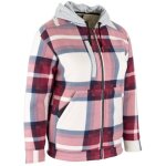 Surchemise doubl�e sherpa carreaux loan pour femme - lma - couleur carreaux - taille v�tement s