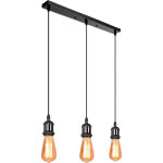 Suspension de 3 douille de lampe e27 luminaire , lustre plafond lampe accessoires pendentif support de ...