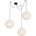 Plu - suspension - 3 lumi�re - h 148 cm - blanc - design - �clairage int�rieur - salon i chambre i cuisine ...