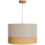 Rendez - vous d�co - suspension en bambou naturel, papier et m�tal d40 cm - baikal