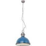 Steinhauer - sienna tough guy plafonnier dome suspension bleu fuchsia, verre mat, m�tal