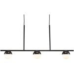 Suspension contina 3 - spot m�tal noir, h. 41. 3 - ip20 - g9 / nordlux int�rieur