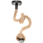Suspension en corde de chanvre vintage - lampe pendante style industriel, douille e27, 50 cm, pour restaurant ...