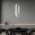 Suspension en cristal suspension dimmable led suspension table  manger, aspect cristal rglable en hauteur, ...