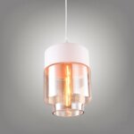 Suspension design cylindre style retro vintage contemporain , lustre abat - jour en verre corde ajustable ...