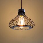 Comely - suspension luminaire industrielle lustre plafonnier e27 vintage abat - jour en m�tal cage lampe ...