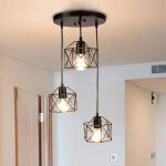 Suspension industrielle vintage lampe lustre abat - jour ajustable diy luminaire salon salle � manger ...