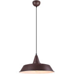 Suspension lampe suspension plafonnier salon suspension rouille look vintage, mtal, 1x e27, dxh 35x150 ...