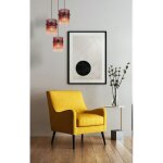 Suspension lampe suspendue plafonnier salle � manger lumi�re gaz 3 lampes rouge