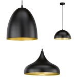 Suspension led style industriel metal noir - fischer honsel - poncho 47635702 47635702 47635702 47635702 ...