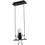 Suspension luminaire cr�ative plafonnier r�tro vintage lustre d'int�rieur pour chambre d'enfant, chambre ...