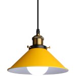 Suspension luminaire industrielle �22 cm , lustre plafonnier vintage abat - jour e27 ampoules en m�tal ...