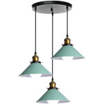 Suspension luminaire industrielle 3 lumi�re plafonniers design edison m�tal lustre suspension avec support ...