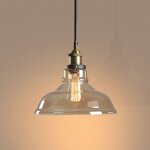 Suspension luminaire d'int�rieur industriel plafonnier en verre noir lustre r�tro e27 pour chambre cuisine ...