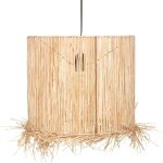 Suspension luminaire  hacienda  en rafia, 38 cm - crateur d'intrieur atmosphera