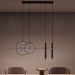 Suspension luminaire plafonnier lustre chambre salon trois temp�ratures de couleur hauteur r�glable �clairage ...