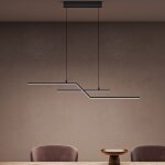 Suspension luminaire plafonnier lustre chambre salon trois temp�ratures de couleur hauteur r�glable �clairage ...
