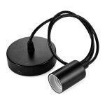Suspension en m�tal, support de lampe e27 avec c�ble, c�ble pendule 100cm, c�ble de suspension, id�al ...