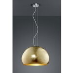 Suspension moderne abat - jour verre opale dor� �51 cm ontario trio lighting