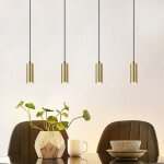Suspension suspendu pour table � manger, lustre avec 4 lumi�res - lampe suspendue moderne industrielle ...